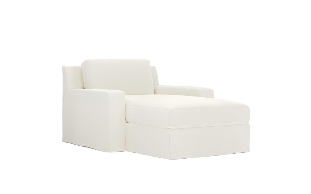 Henri Pale Ivory Chaise|