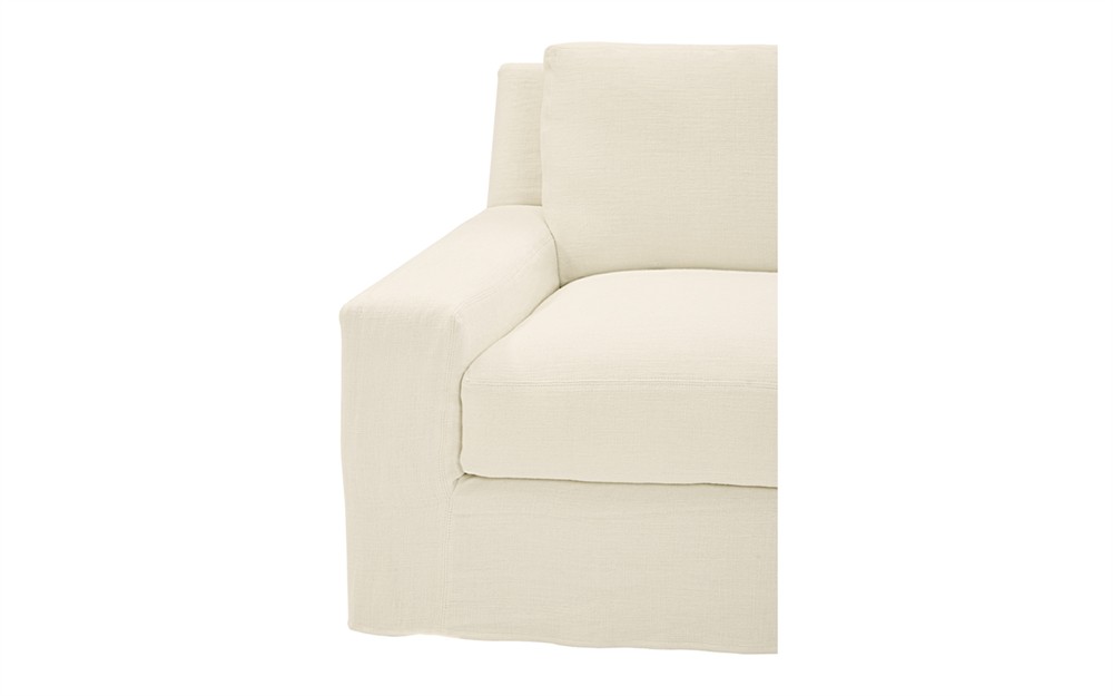 Henri Pale Ivory Loveseat - 72&quot;|