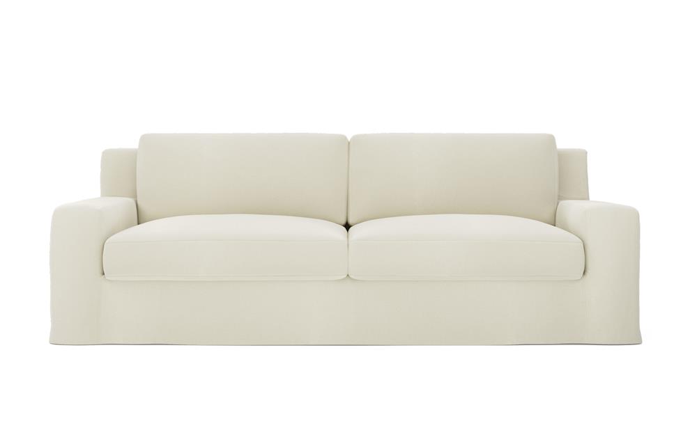 Henri Pale Ivory Sofa - 90"|