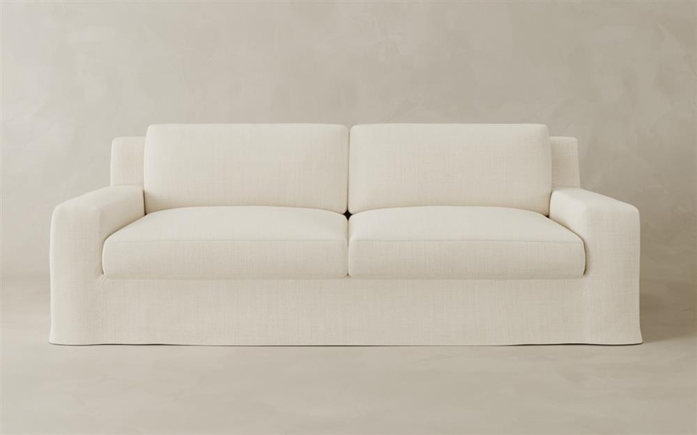 Henri Pale Ivory Sofa - 90"|