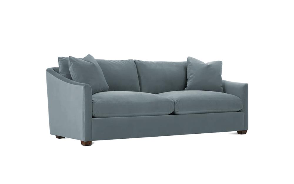 Clairmont Slate Blue 2-Cushion Sofa - 89&quot;|