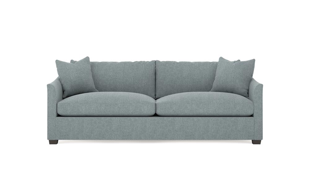 Clairmont Heathered Teal 2-Cushion Sofa - 89"|