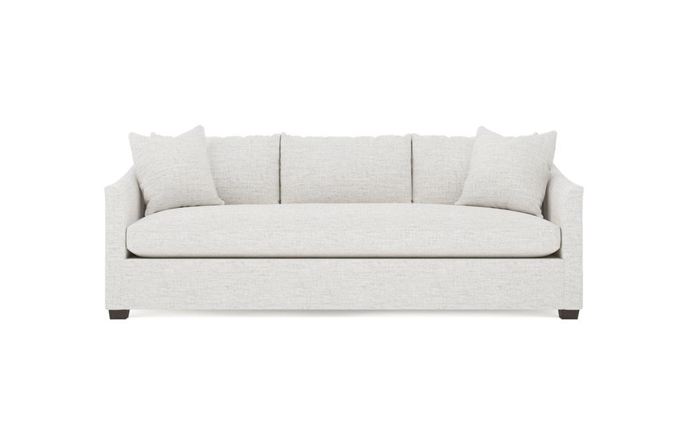 Clairmont Heathered Ivory Performance Bench Cushion Sofa - 89"|