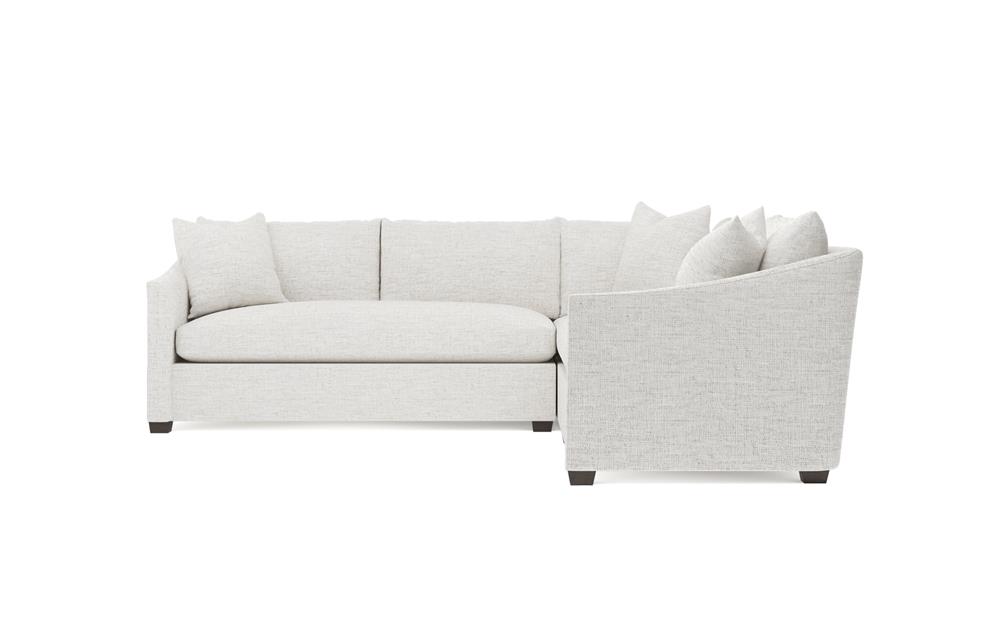 Clairmont Heathered Ivory Performance Corner Sectional - Left End - 105&quot;|