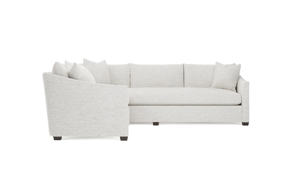 Clairmont Heathered Ivory Performance Corner Sectional - Left End - 105&quot;|