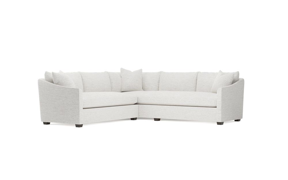 Clairmont Heathered Ivory Performance Corner Sectional - Left End - 105&quot;|