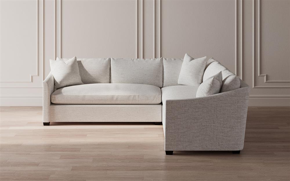 Clairmont Heathered Ivory Performance Corner Sectional - Left End - 105&quot;|