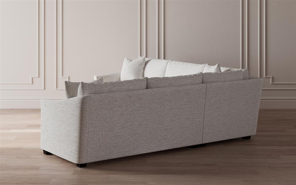 Clairmont Heathered Ivory Performance Corner Sectional - Right End - 105&quot;|