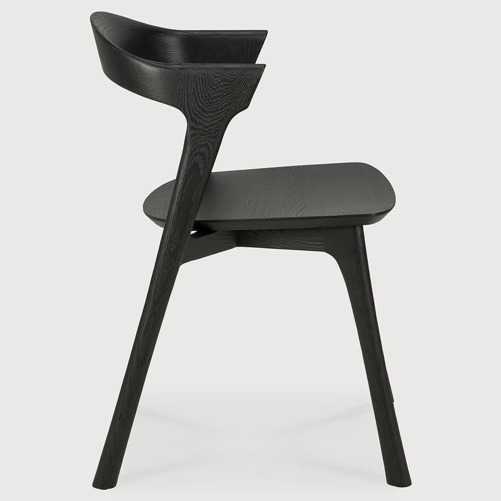 Ava Modern Classic Black Oak Dining Chair|