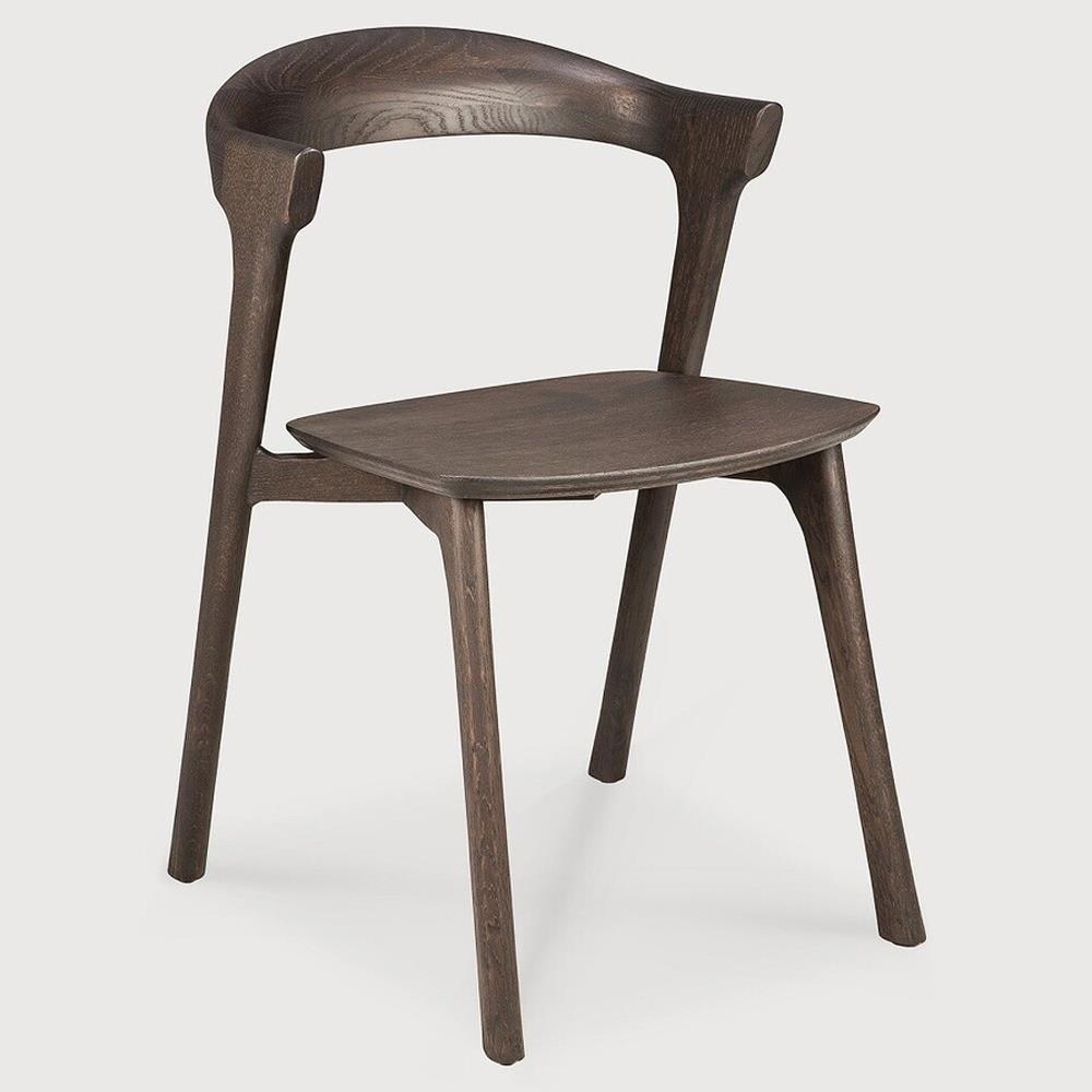 Ava Modern Classic Brown Oak Dining Chair|