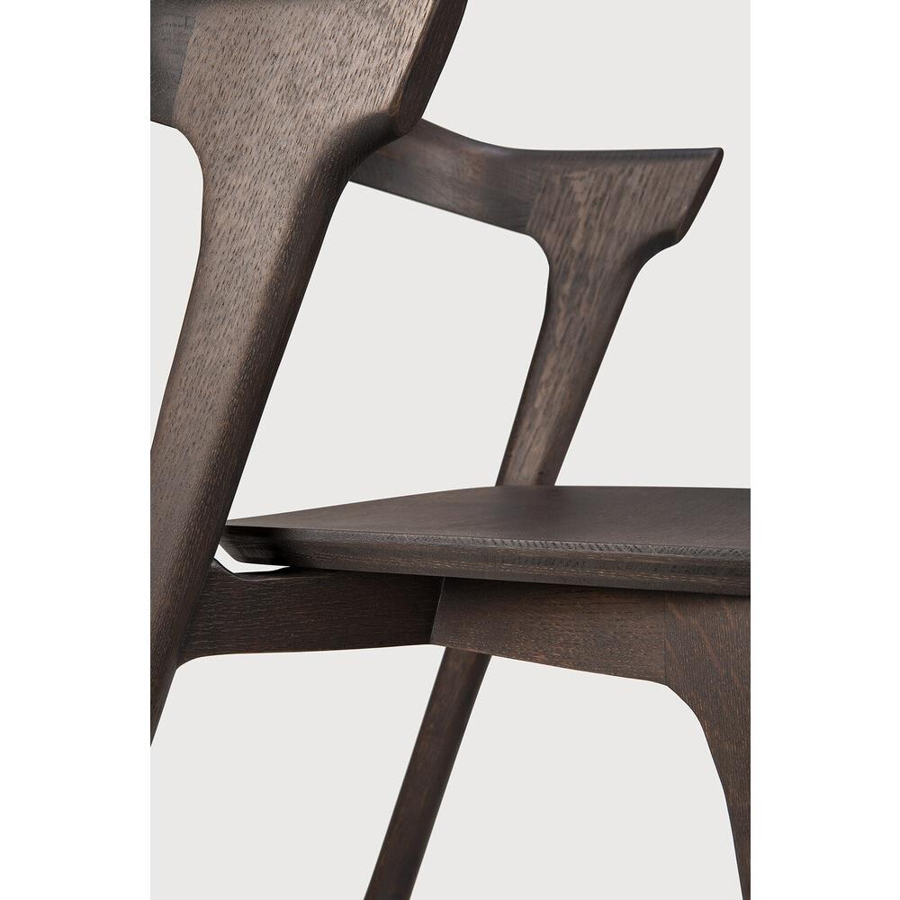 Ava Modern Classic Brown Oak Dining Chair|