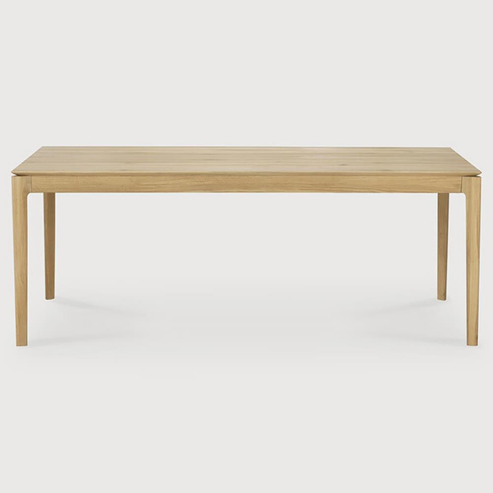 Ava Modern Classic Oak Rectangular Extendable Dining Table - 79"-118"|