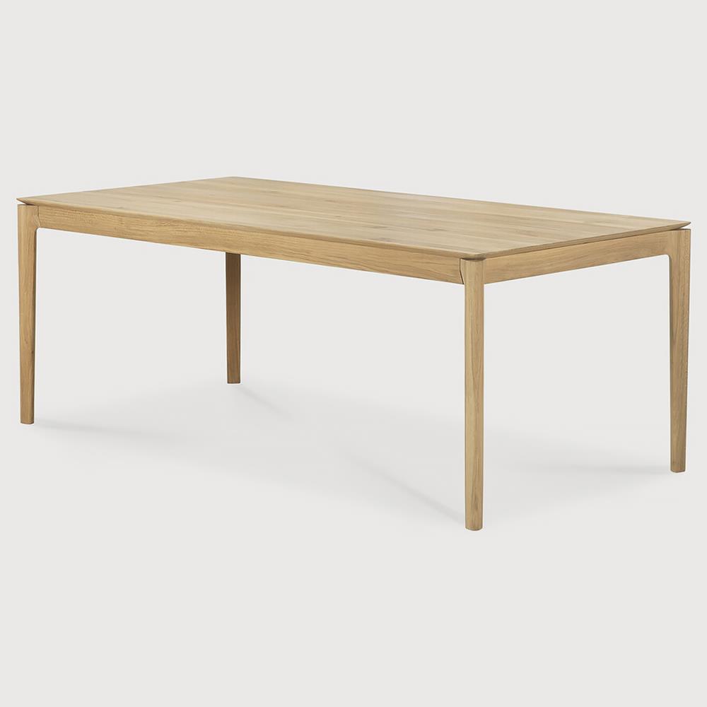 Ava Modern Classic Oak Rectangular Extendable Dining Table - 79"-118"|