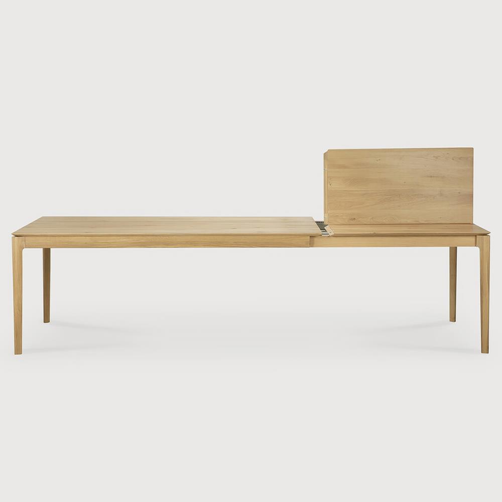 Ava Modern Classic Oak Rectangular Extendable Dining Table - 79"-118"|