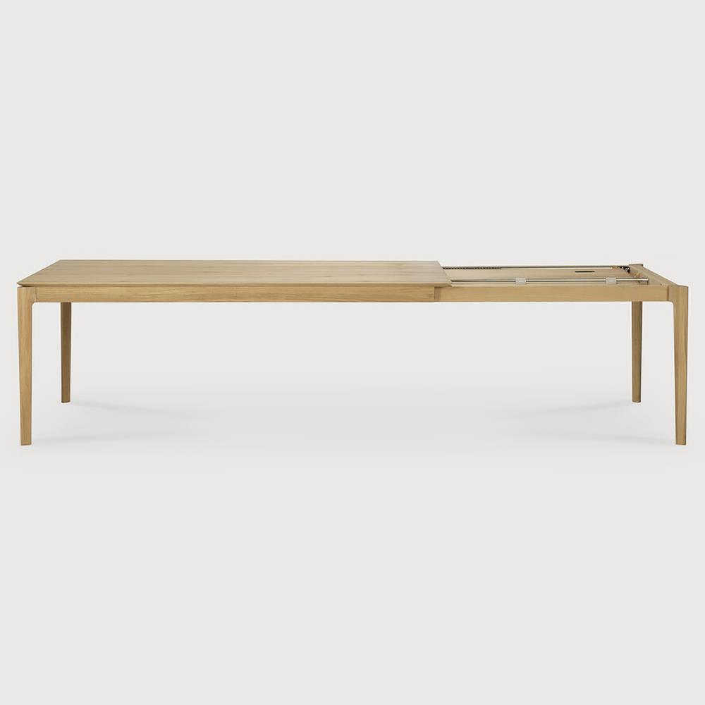 Ava Modern Classic Oak Rectangular Extendable Dining Table - 79"-118"|