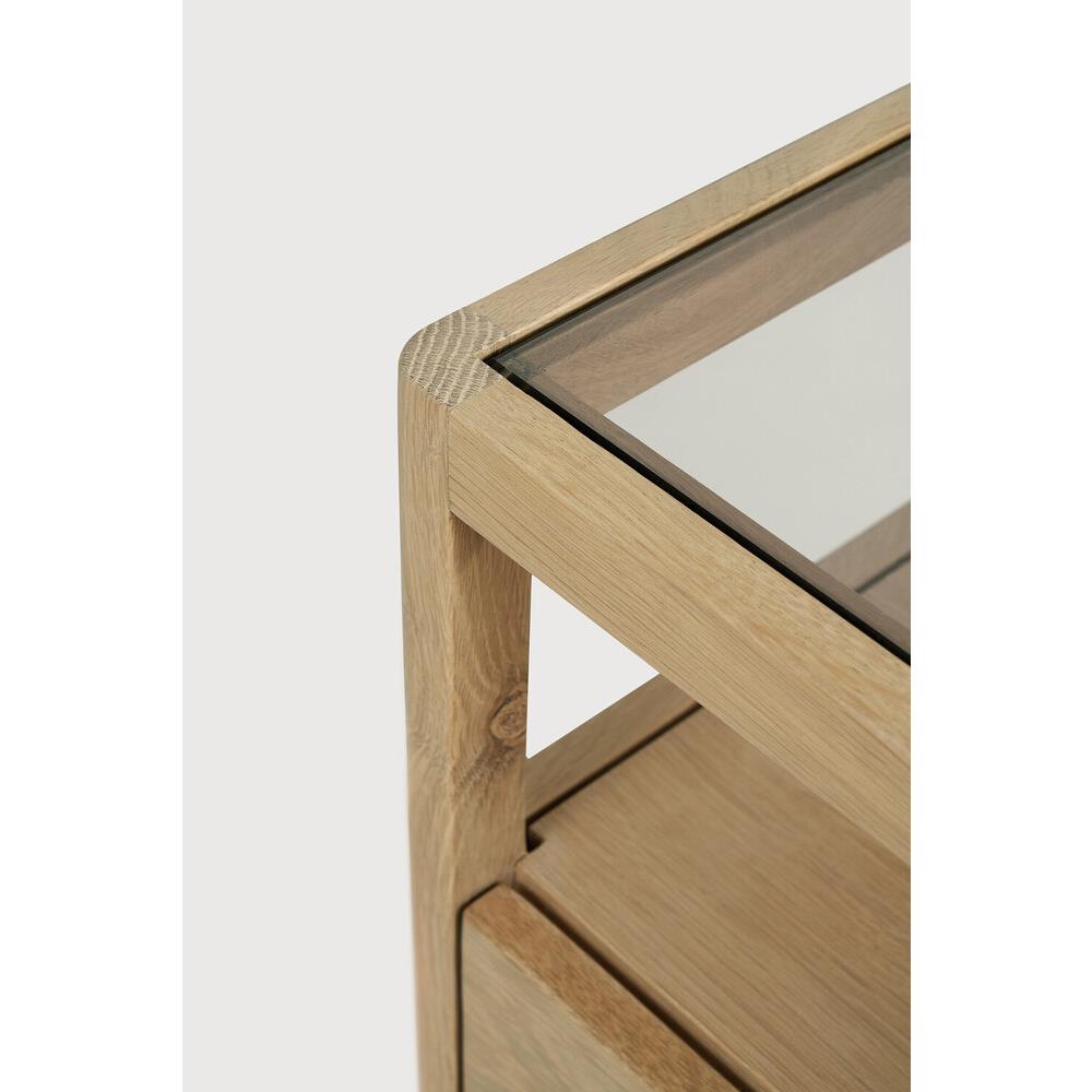 Nicole Modern Classic Oak Nightstand|
