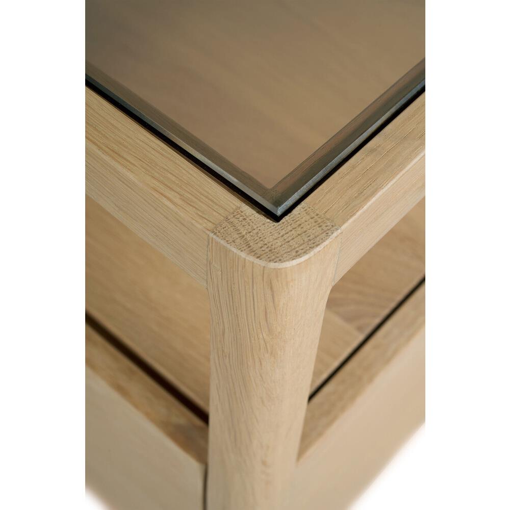 Nicole Modern Classic Oak Nightstand|