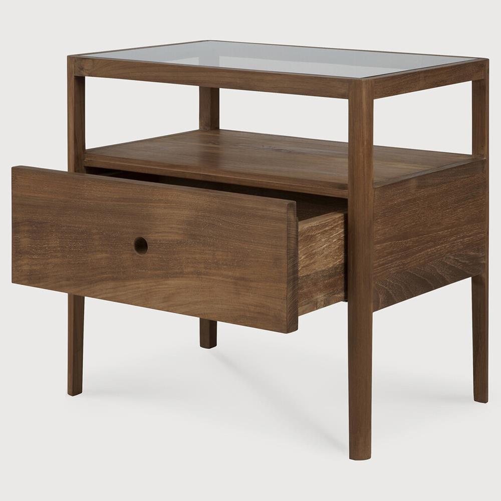Nicole Modern Classic Reclaimed Teak Nightstand|