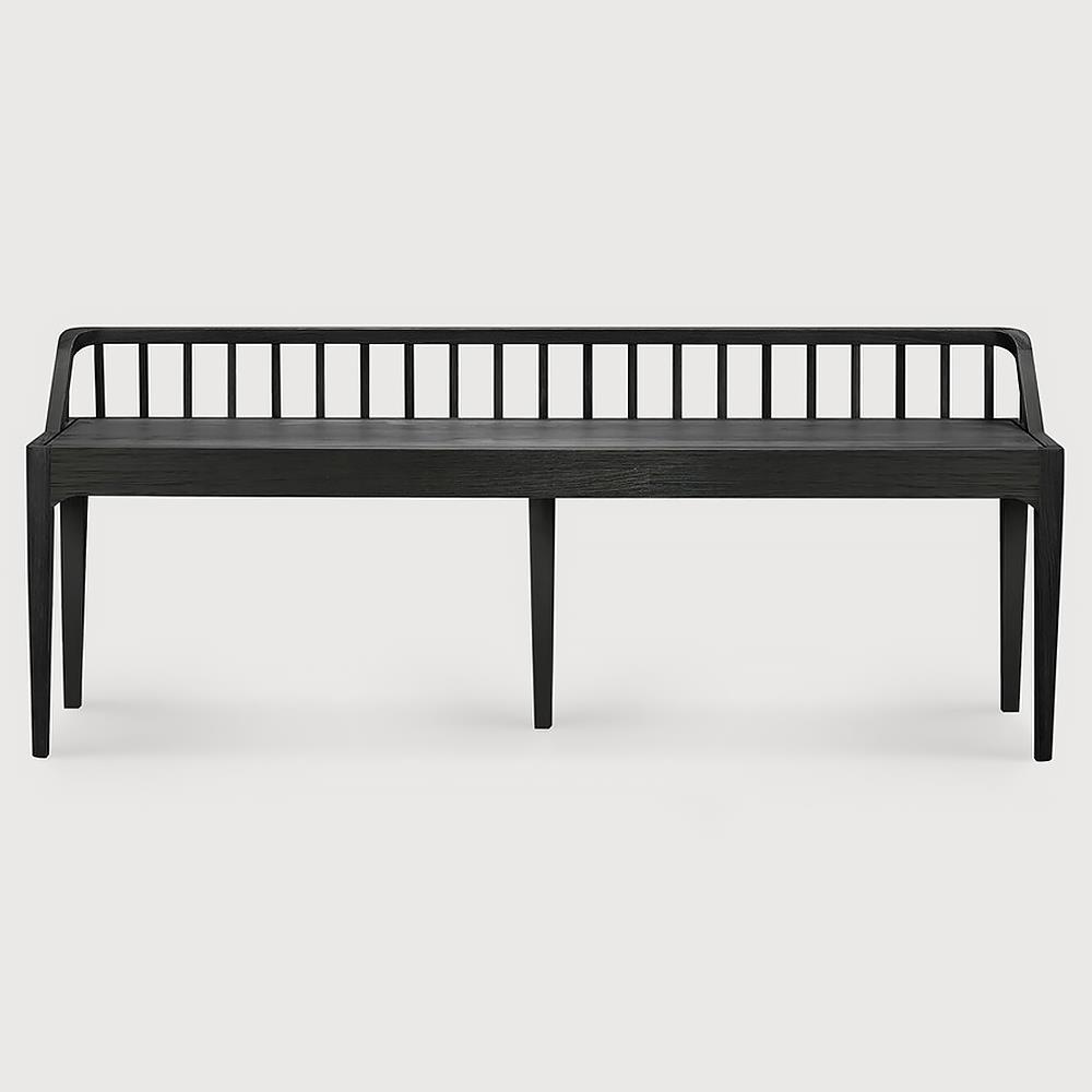 Nicole Modern Classic Black Oak Bench|