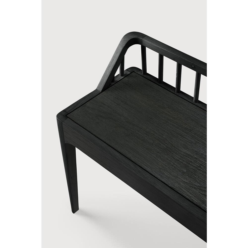 Nicole Modern Classic Black Oak Bench|