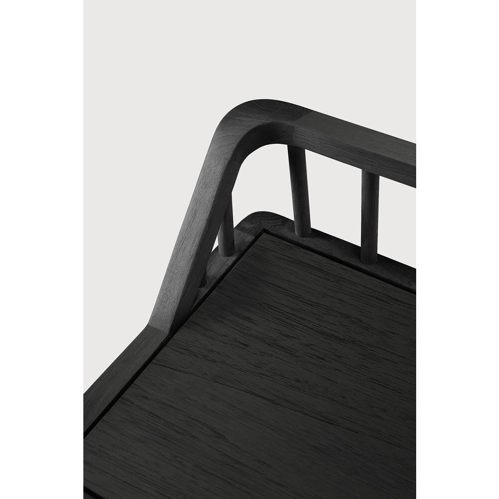 Nicole Modern Classic Black Oak Bench|