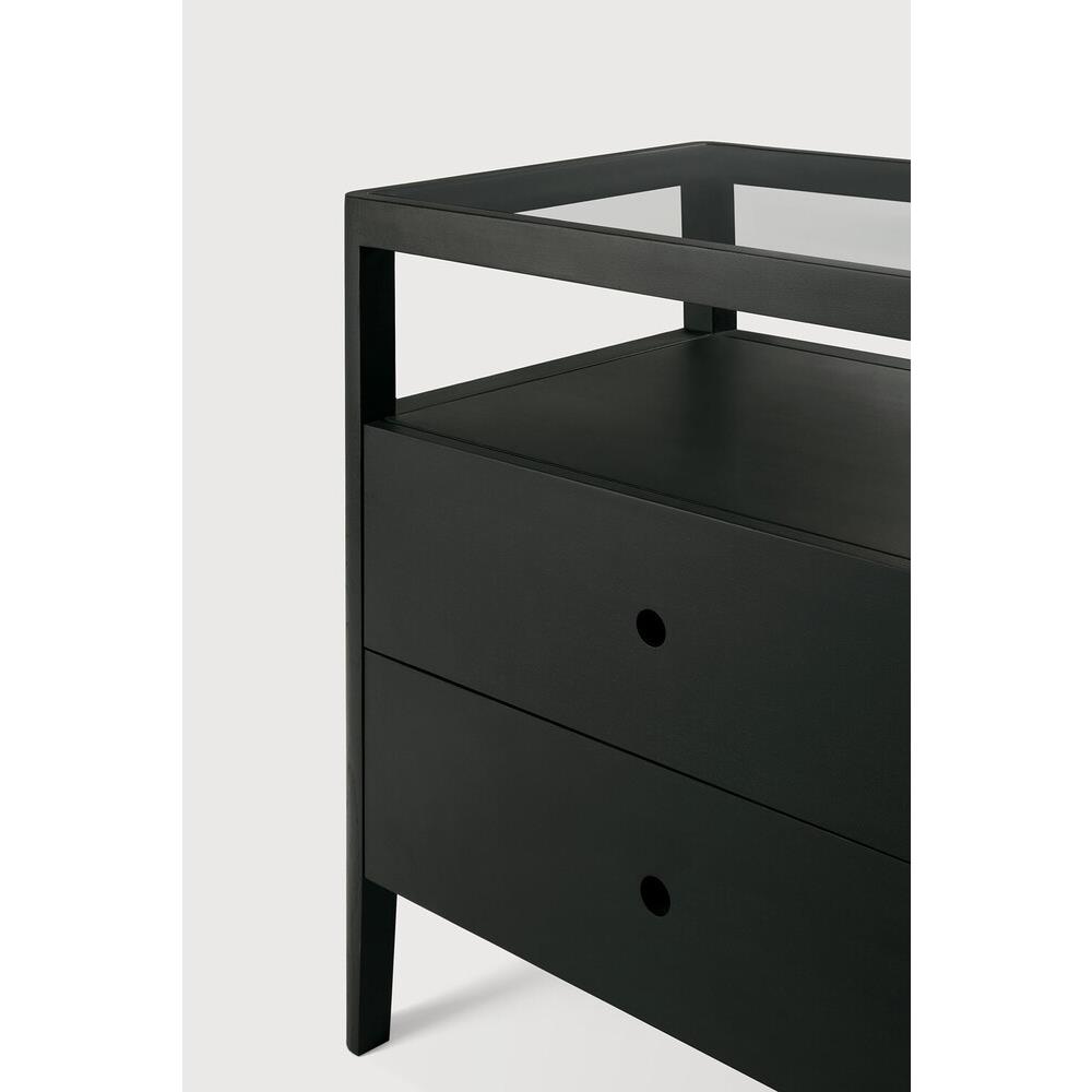 Nicole Modern Classic Black Oak Dresser|