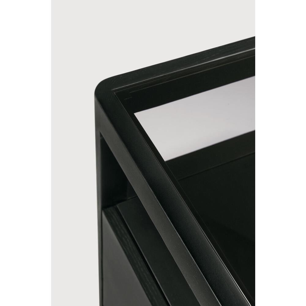 Nicole Modern Classic Black Oak Dresser|