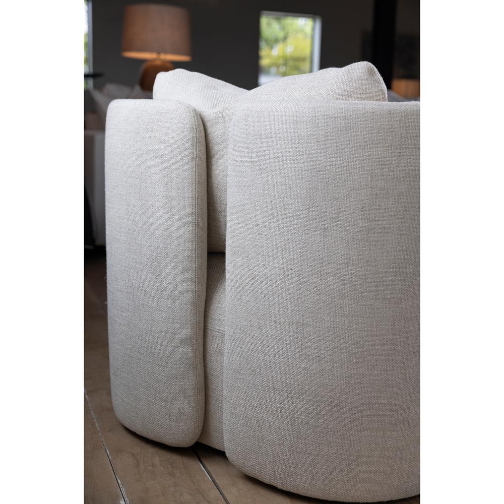 Verellen Hudson Amelia Bisque Swivel Club Chair|