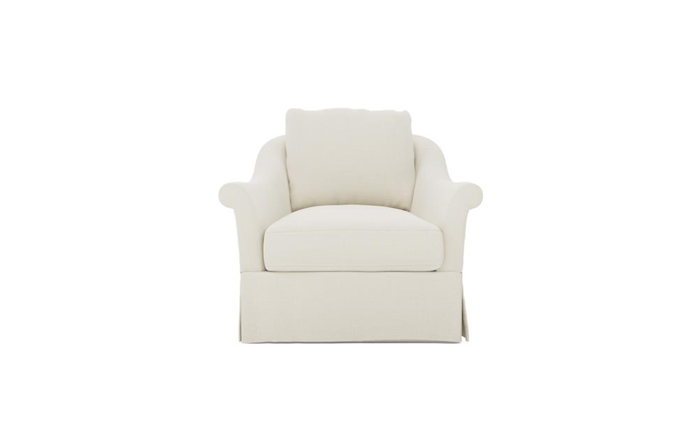 Amelie Honed Ivory Slipcovered Chair|