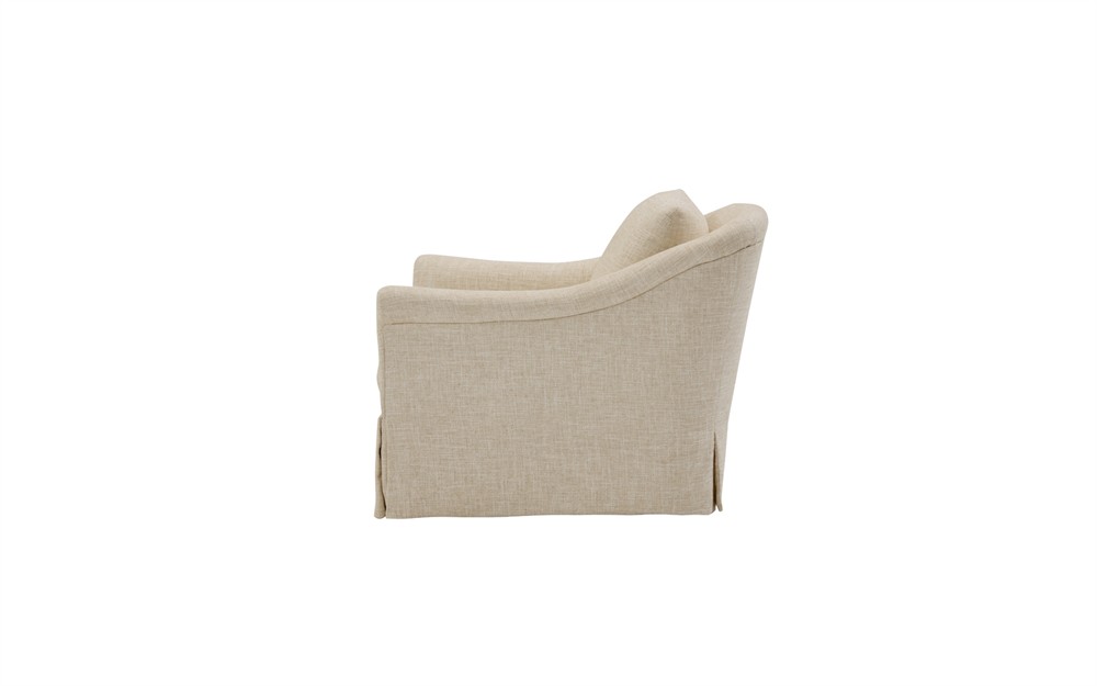 Amelie Honed Ivory Slipcovered Chair|