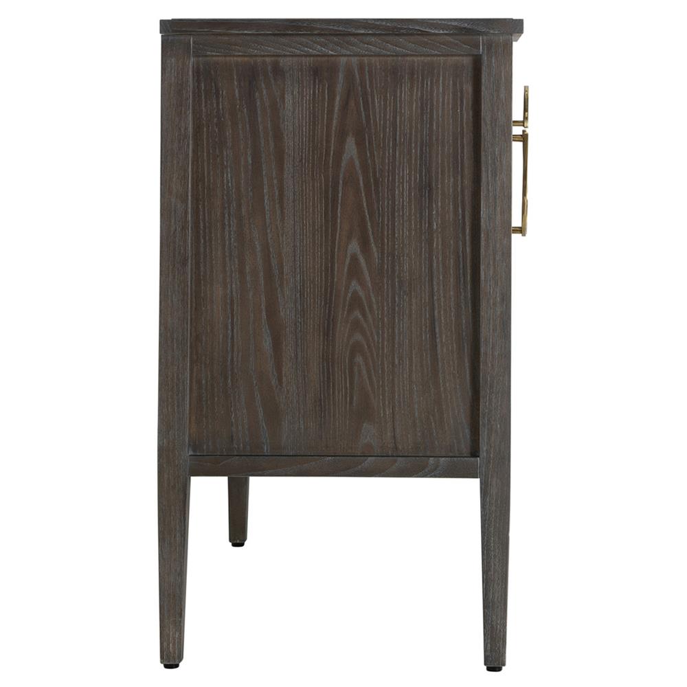 Darius Modern Classic Cerused Oak Ribbed Nightstand Wide (Over 29