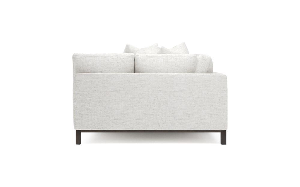 Adelle Heathered Ivory Performance Double Bumper Sectional - 116"|