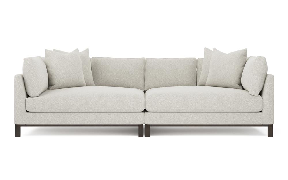Adelle Porcelain Performance Double Bumper Sectional - 116&quot;|