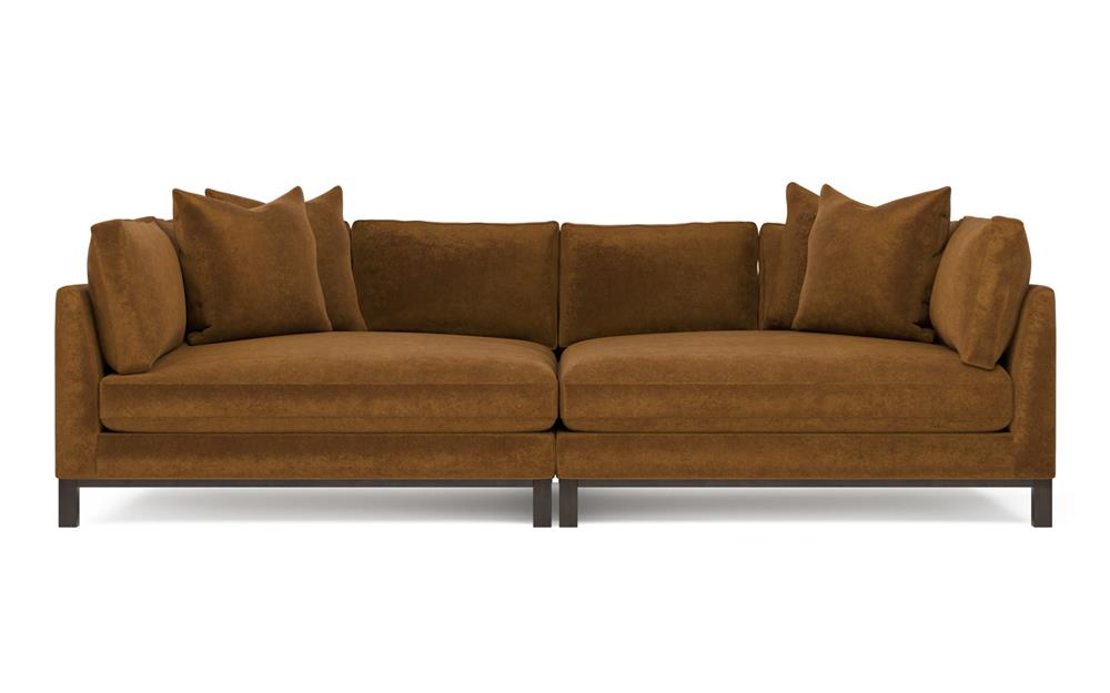 Adelle Amber Double Bumper Sectional - 116&quot;|