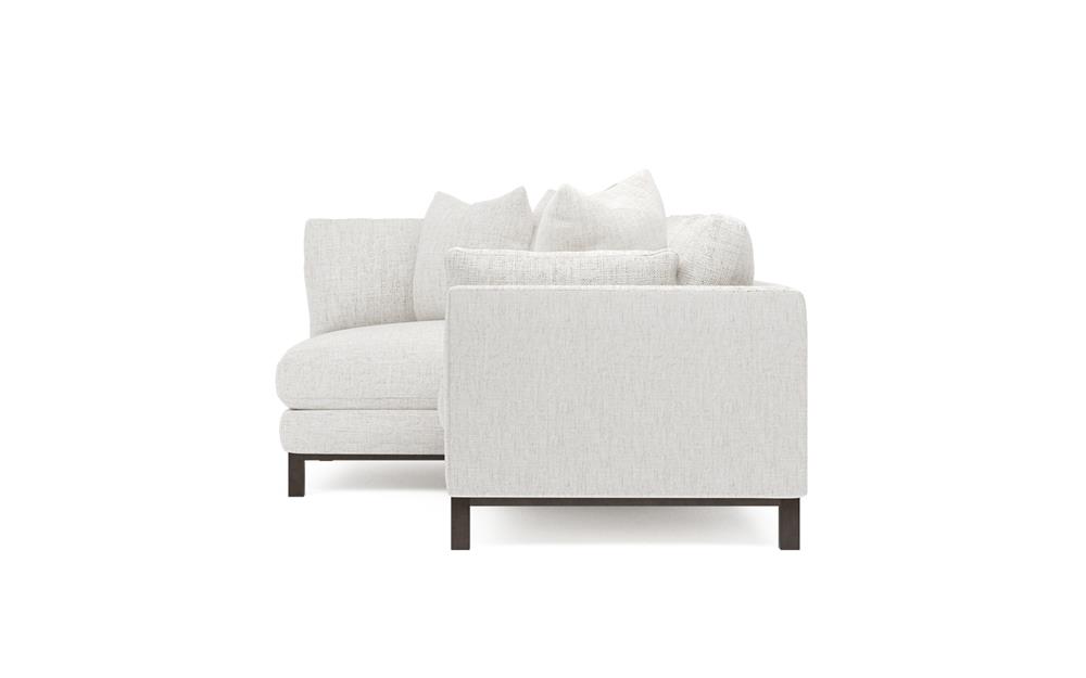 Adelle Heathered Ivory Performance Bumper Sectional - Left Bumper - 116&quot;|