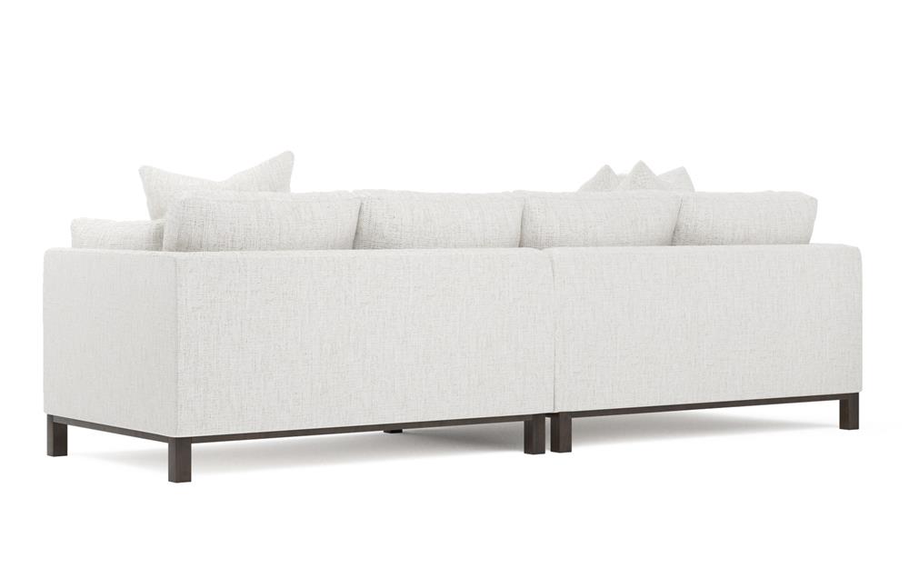 Adelle Heathered Ivory Performance Bumper Sectional - Left Bumper - 116&quot;|
