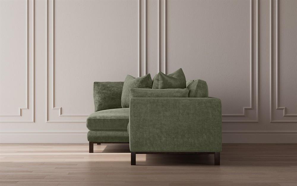 Adelle Heathered Ivory Performance Bumper Sectional - Left Bumper - 116&quot;|