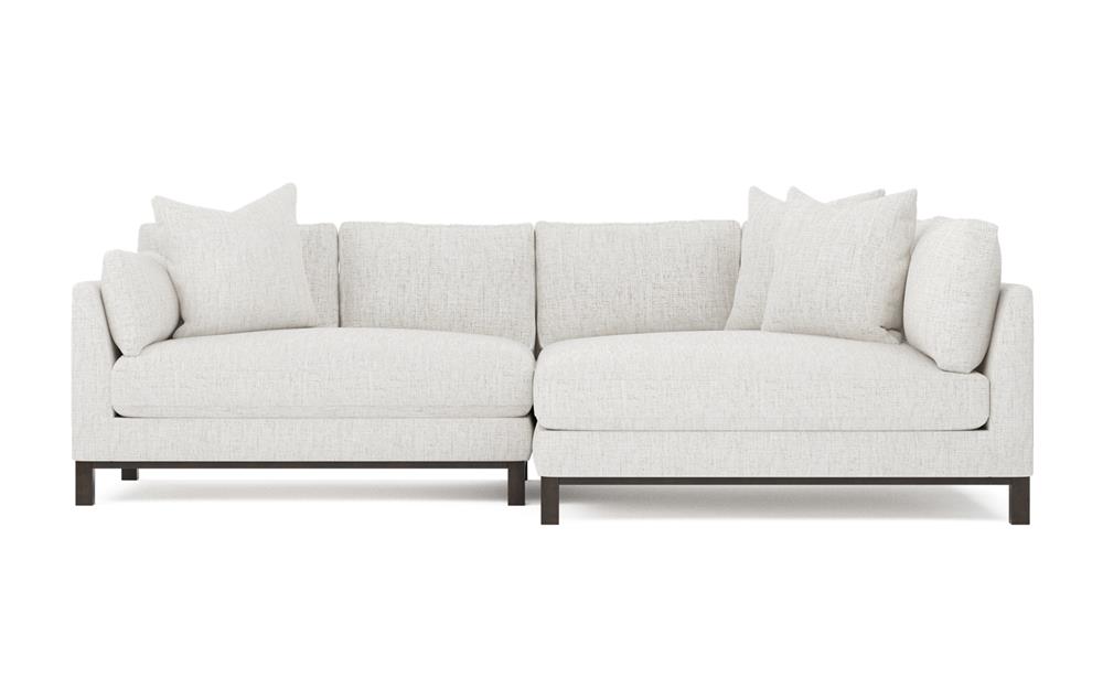 Adelle Heathered Ivory Performance Bumper Sectional - Right Bumper - 116&quot;|