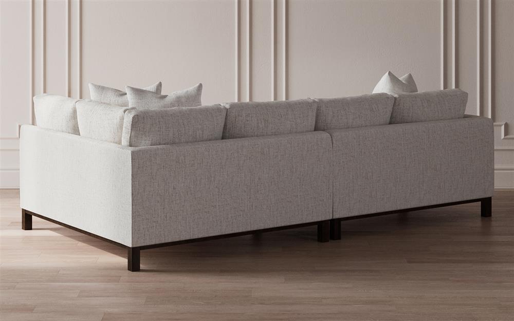 Adelle Heathered Ivory Performance Bumper Sectional - Right Bumper - 116&quot;|