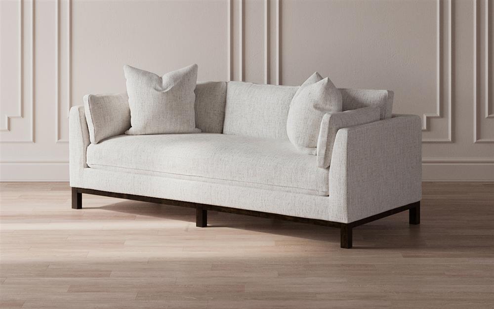 Adelle Heathered Ivory Performance Sofa - 90&quot;|