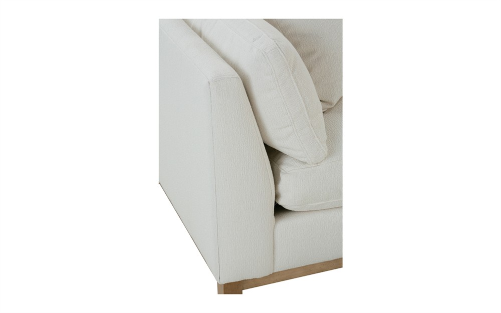 Adelle Heathered Ivory Performance Sofa - 99"|