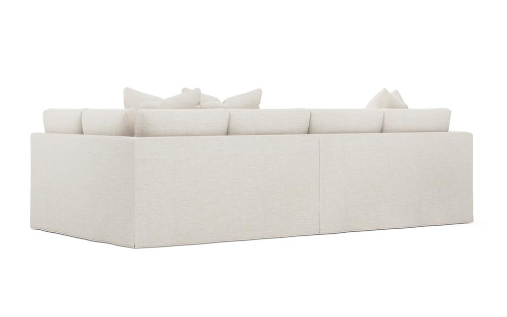 Adelle Sea Salt Performance Slipcovered Bumper Sectional - Right Bumper - 116&quot;|