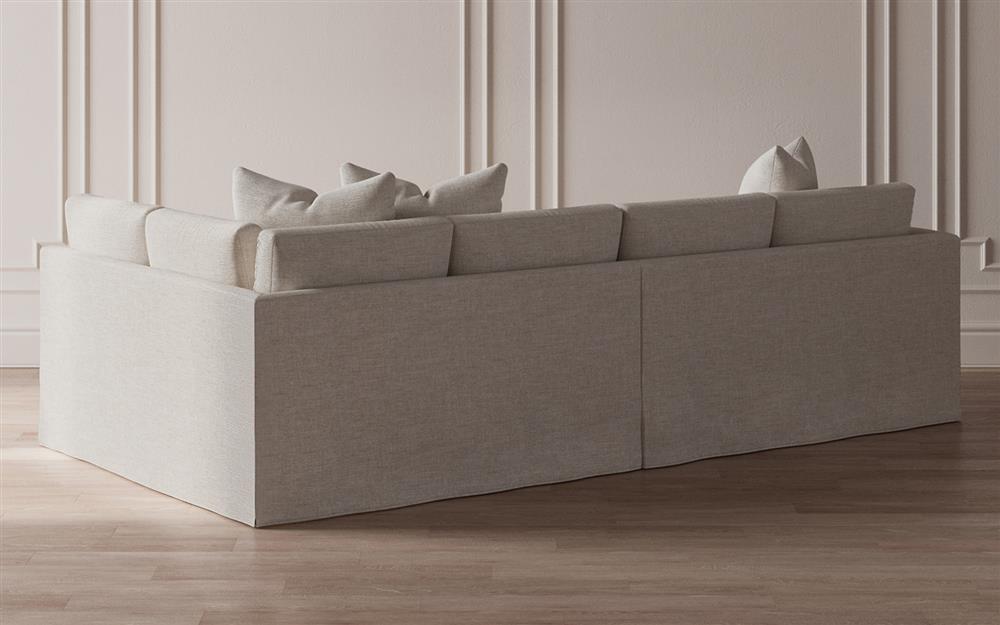 Adelle Sea Salt Performance Slipcovered Bumper Sectional - Right Bumper - 116&quot;|