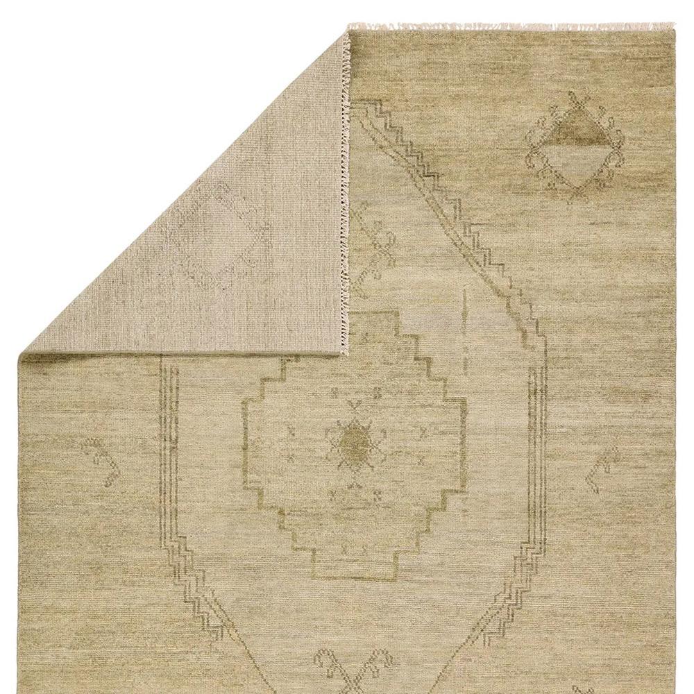Nikita Fayola Global Green Wool Medallion Patterned Hand Knotted Rug ...