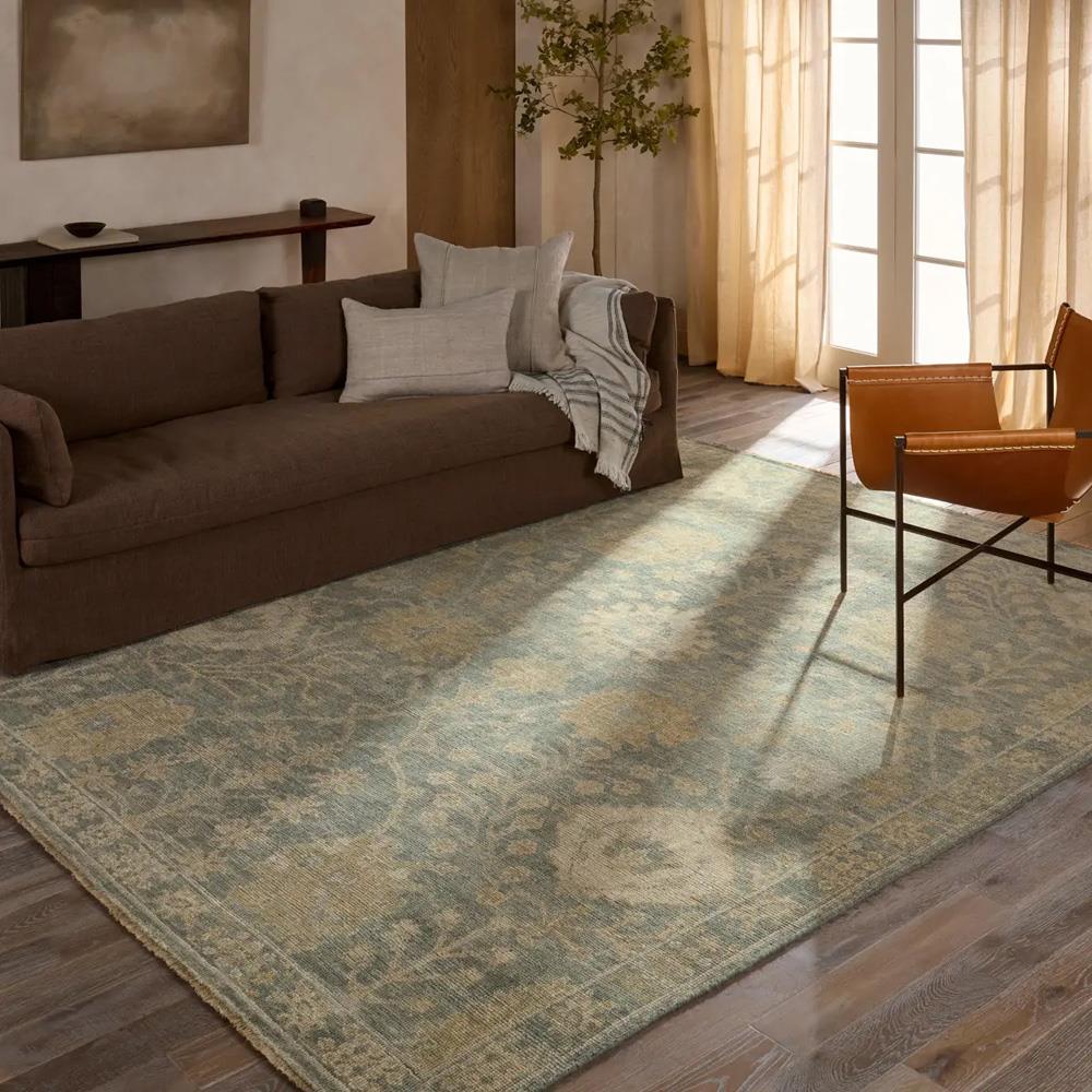 Jaipur Living Rhapsody Global Bazaar Light Blue Wool Oushak