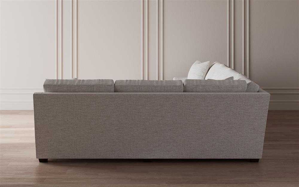 Avery Heathered Ivory Performance U-Chaise Sectional - Left Chaise - 145&quot;|