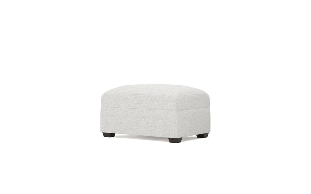 Avery Heathered Ivory Performance Ottoman|