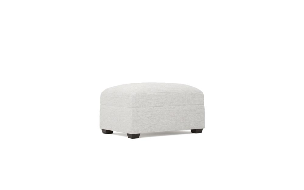 Avery Heathered Ivory Performance Ottoman|