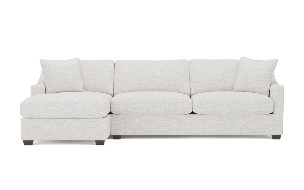 Avery Heathered Ivory Performance Chaise Sectional - Left Chaise - 110&quot;|