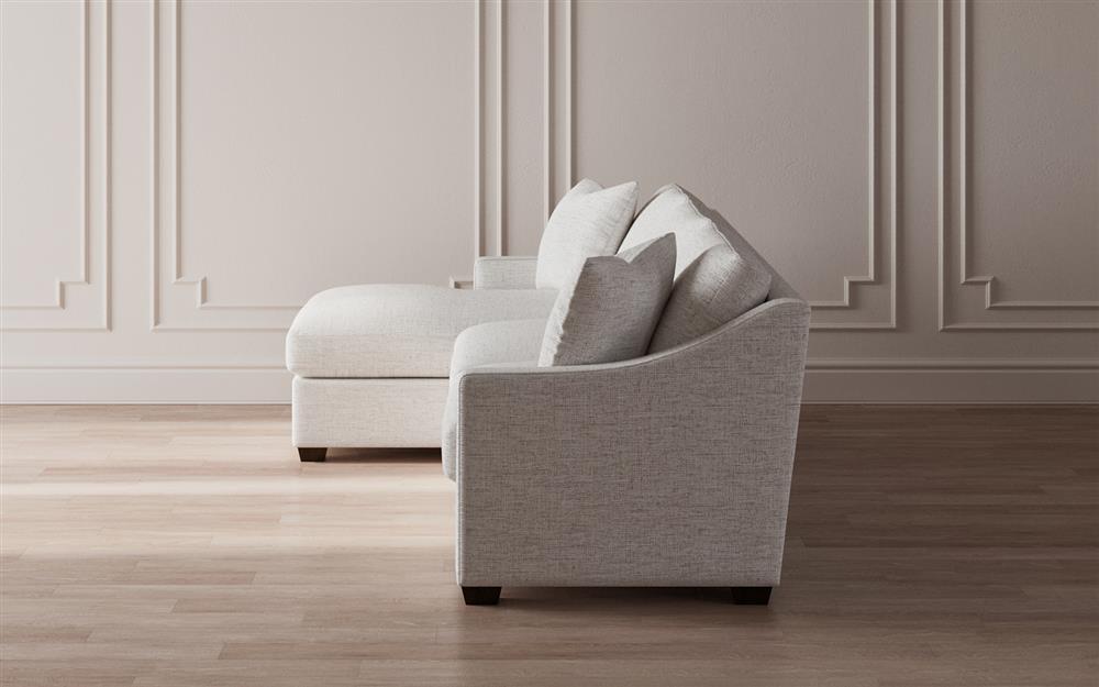 Avery Heathered Ivory Performance Chaise Sectional - Left Chaise - 110&quot;|